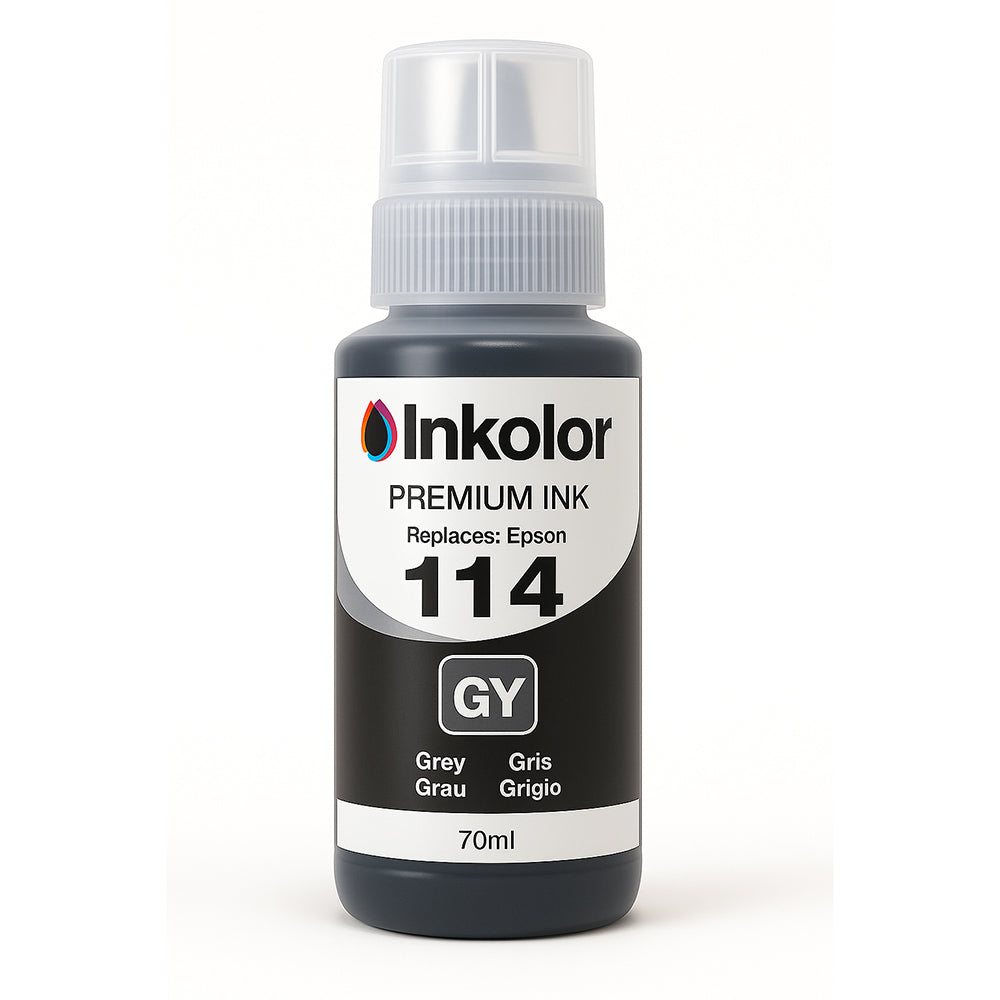 Epson 114 kompatible Tintenpatrone Grau 70ml für hochwertige Druckqualität