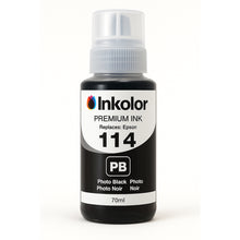Epson 114 kompatible Tintenpatrone Photo Schwarz, 70ml, hochwertige Tinte für professionelle Fotodrucke, ersetzen Epson T07B140