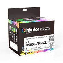 Inkolor HP 950XL/951XL premium inkjet cartridge multipack box with colorful design.