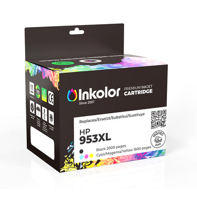 HP 953XL Multipack kompatible Tintenpatronen 3HZ51AE Schwarz Cyan Magenta Gelb – Inkolor