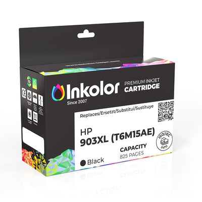 HP 903XL (T6M15AE) kompatible Tintenpatrone Schwarz, hohe Seitenkapazität, Premium-Druckqualität, geeignet für Büro und Zuhause.