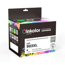 HP 903XL Multipack Ink Cartridges Box with Black, Cyan, Magenta, Yellow for Sharp, Vivid Prints, Compatible Replacement