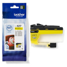 Brother LC-427Y Yellow Ink Cartridge for professional printing, high-yield up to 1500 pages, ideal for office use.
