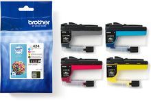 Brother LC-424VAL Multipack Tintenpatronen Schwarz, Cyan, Magenta, Gelb