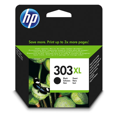 HP 303XL (T6N04AE) Tintenpatrone Schwarz Verpackung mit HP Logo und Druckinformationen