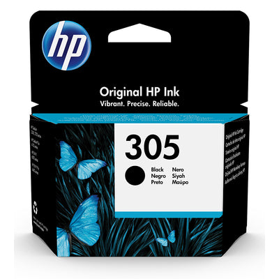 HP 305 (3YM61AE) Tintenpatrone Schwarz Verpackung für hochwertige Druckergebnisse.