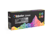 Inkcolor TN-2310 Black compatible toner cartridge box with mountain graphic, offering premium quality for office and home printing.
