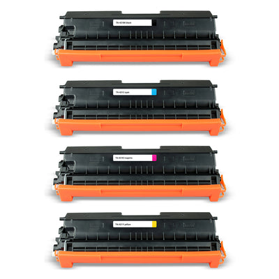 Alt Tag: Brother TN-421 Multipack kompatible Toner (TN-421BK + TN-421C + TN-421M + TN-421Y) Set in Schwarz, Cyan, Magenta, Gelb
