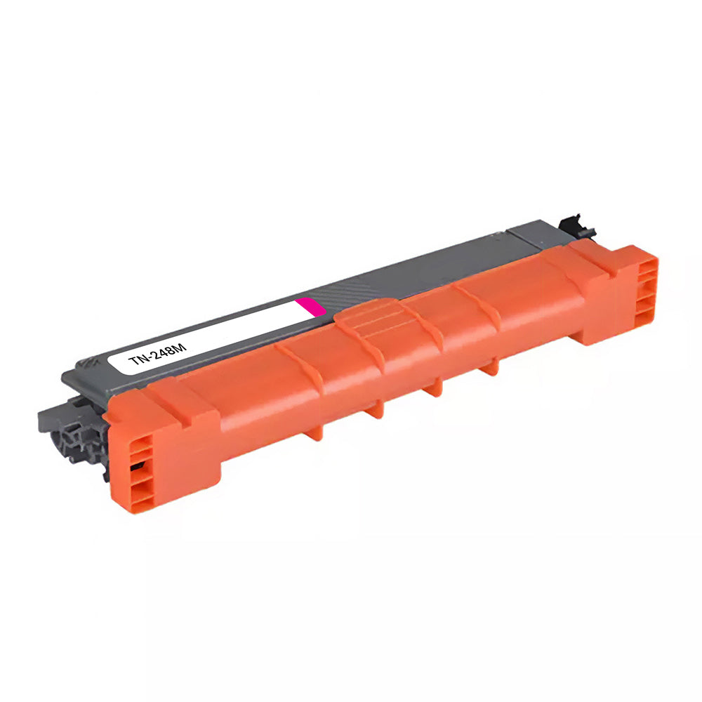 Brother TN-248M kompatibler Toner Magenta für hochwertige Farbdrucke; Seitenkapazität bis zu 2.300 Seiten bei 5% Deckung.