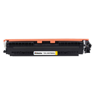 Canon 729 (4367B002) kompatibler Toner Gelb, gelbe Tonerkartusche fuer Canon Drucker, hohe Druckqualitaet bis 1.000 Seiten