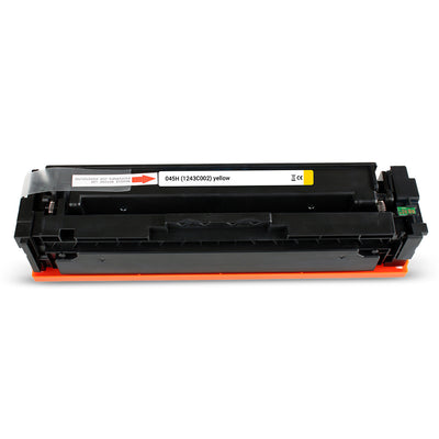 Alt Tag: Canon 045H (1243C002) kompatibler Toner Gelb – gelbe Tonerkartusche kompatibel, hohe Reichweite bis 2.200 Seiten, brillante Druckqualitaet