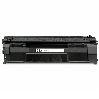 Alt Tag: HP 53A (Q7553A) kompatibler Toner Schwarz, schwarze Tonerkartusche 53A Q7553A fuer Laserdrucker, bis zu 3000 Seiten