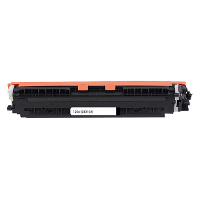 Alt Tag: HP 126A (CE310A) kompatibler Toner Schwarz, schwarze Tonerkartusche fuer Laserdrucker, 1200 Seiten, klare Texte und Grafiken