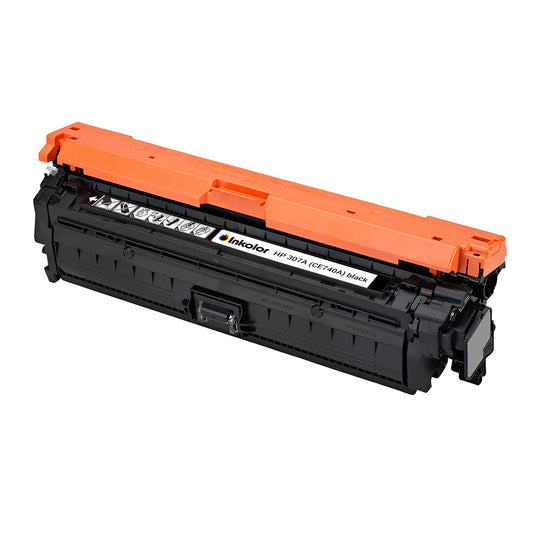 Alt Tag: HP 307A (CE740A) kompatibler Toner Schwarz – kompatible schwarze Tonerkartusche fuer HP Color LaserJet, bis 7.000 Seiten