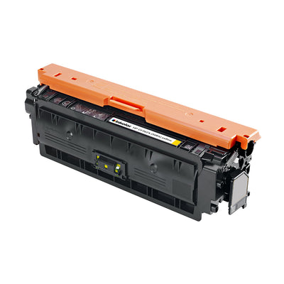HP 508X (CF362X) kompatibler Toner Gelb, kompatible Druckkassette fuer HP Color LaserJet, hohe Reichweite bis 9.500 Seiten