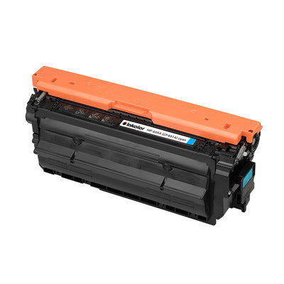 Alt Tag: HP 655A (CF451A) kompatibler Toner Cyan – kompatible Cyan-Tonerkartusche mit bis zu 10.500 Seiten fuer professionelle Farbdrucke