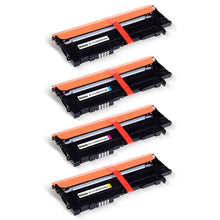 HP 117A Multipack compatible toner cartridges in cyan, magenta, yellow, and black, ideal for professional and home printing.