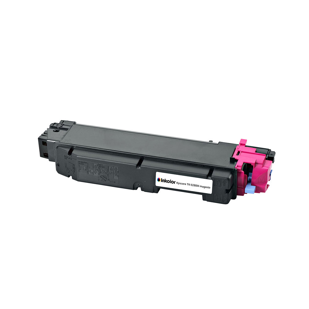 Kyocera TK-5280M compatible magenta toner cartridge for high-volume office printing with vibrant color output