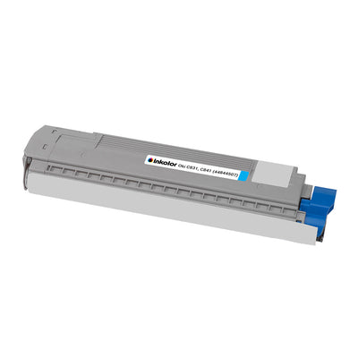 Oki 44844507 kompatibler Toner Cyan – Cyan Tonerkartusche fuer Oki C831/C841, hohe Druckqualitaet, bis zu 6.000 Seiten