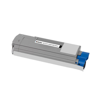 Alt Tag: Oki 46507508 kompatibler Toner Schwarz, schwarzer Toner fuer Oki Drucker, kompatible Tonerkartusche mit hoher Seitenleistung
