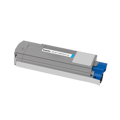 Alt Tag: Oki 46507507 kompatibler Toner Cyan – kompatible Cyan-Tonerkartusche, bis zu 7.000 Seiten, kosteneffizient fuer Buero
