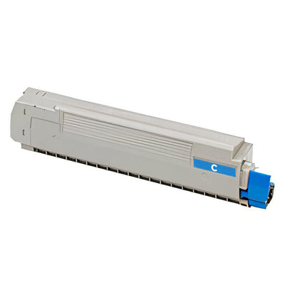 Alt Tag: Oki 46861307 kompatibler Toner Cyan Kartusche in Cyan fuer professionelle Druckqualitaet, bis zu 5.000 Seiten
