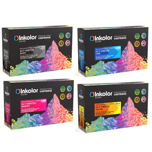 Samsung CLT-P4072 Toner Multipack with black, cyan, magenta, yellow cartridges for vivid color laser printing.