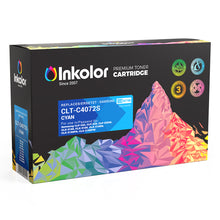 Samsung CLT-C4072S kompatibler Cyan Toner, Inkolor Premium Kartusche für hochwertige Farbdrucke, 1000 Seiten Kapazität.