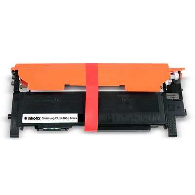 Alt Tag: Samsung CLT-K406S kompatibler Toner Schwarz – schwarze Tonerkartusche fuer gestochen scharfe Texte, bis zu 1.500 Seiten