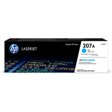 HP 207A Cyan Toner Cartridge W2211A for LaserJet printers, offering high-quality prints and a page yield of 1,250 pages.