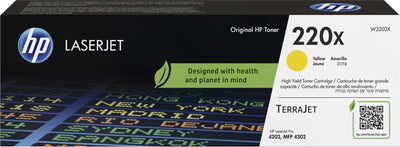 Alt Tag: HP 220X (W2202X) Toner Gelb Original HP LaserJet 220X Yellow Tonerkartusche 5500 Seiten fuer professionelle Druckqualitaet