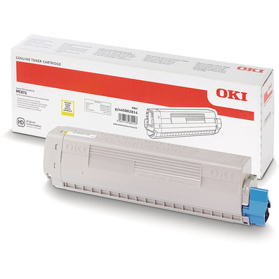 Alt Tag: Oki 45862814 Toner Gelb Tonerkartusche, Original OKI, fuer professionelle Farbdrucke, 6.000 Seiten nach ISO/IEC 19798