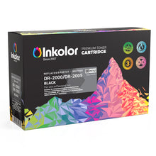 Inkolor premium toner cartridge DR-2000/DR-2005 black, colorful mountain design packaging.