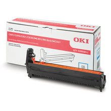 Oki 44064011 Cyan Drum for sharp, vibrant prints, with 20,000-page yield, compatible with Oki printers.