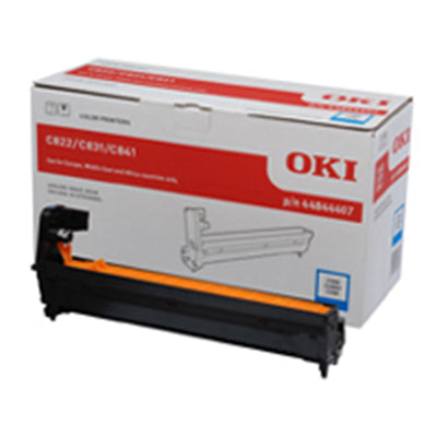 Oki 44844407 Bildtrommel - Drum Cyan für gestochen scharfe Farbausdrucke. Bietet bis zu 30.000 Seiten Leistung für Oki-Drucker.