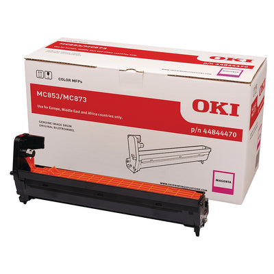 Oki 44844470 Bildtrommel - Drum Magenta in original packaging for high-quality color prints, suitable for Oki printers.