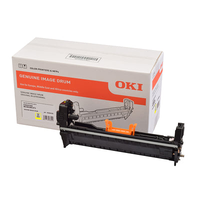 Oki 46484105 Bildtrommel - Drum Gelb für hochwertige Farbdrucke, langlebig mit 30.000 Seitenkapazität, kompatibel mit Oki-Druckern.