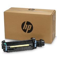 HP CE247A Fuser replacement part displayed with packaging, designed for high-performance printing up to 150,000 pages.
