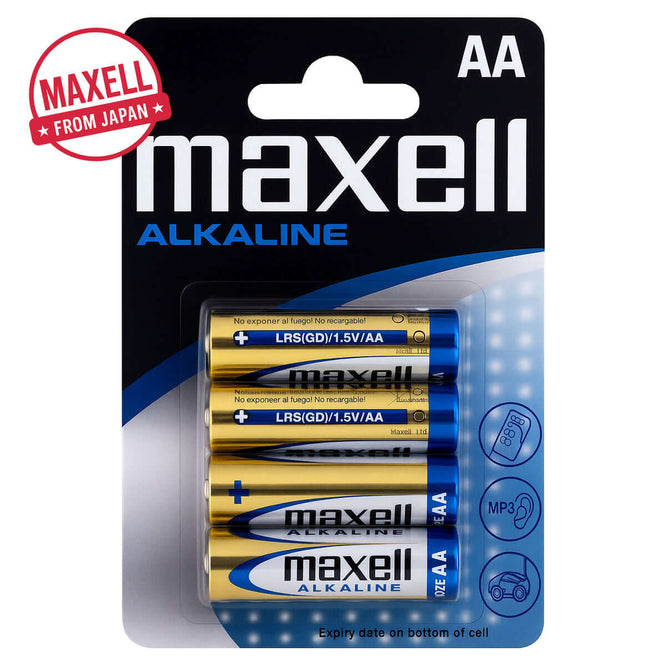Batterien AA Maxell Alkaline (LR6) - 4 Stück