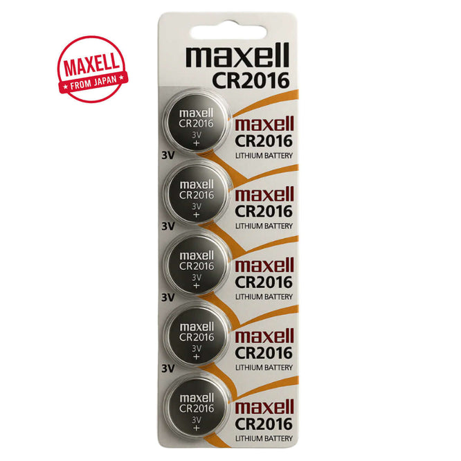 Batterien CR2016 Maxell Lithium  - 5 Stück