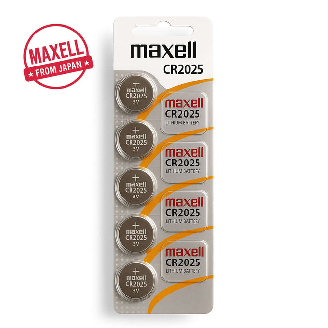 Batterien CR2025 Maxell Lithium  - 5 Stück