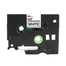Brother TZe-S251 compatible label tape for P-Touch, 24mm wide, 8m long, white with strong adhesive.