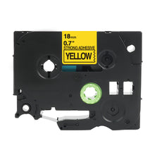 Brother TZe-S641 compatible label tape for P-Touch, 18mm width, strong adhesive, ideal for indoor and outdoor use.