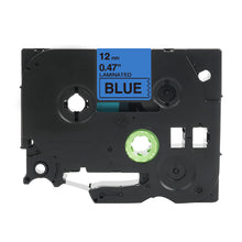 Brother TZe-531 compatible label tape for P-Touch, 12mm wide, blue, high-quality, durable, water and UV resistant.