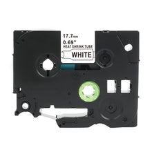 Brother HSe-241 compatible heat shrink tube for P-Touch, 17.7mm width, white label cassette for professional cable marking.