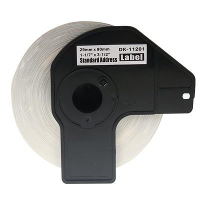 Alt Tag: Brother DK-11201 kompatible Etiketten fuer QL-Serie auf Rolle, selbstklebend 29 x 90 mm, klare Druckqualitaet