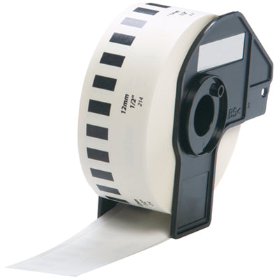Alt Tag: Brother DK-22214 kompatible Etiketten fuer QL-Serie Endlosetikettenrolle 12 mm x 30,48 m fuer Brother QL Etikettendrucker