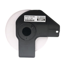 Brother DK-N55224 kompatible Etikettenrolle für QL-Serie, 54mm x 30.48m, ideal für professionelle Anwendungen und gestochen scharfe Ausdrucke.
