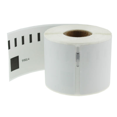 Dymo 99014 (S0722430) kompatible Etiketten auf Rolle, weisse Adressetiketten fuer Dymo LabelWriter, hochwertige Druckqualitaet