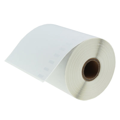 Alt Tag: Dymo S0904980 kompatible Etiketten auf Rolle, hochwertige Druckqualitaet fuer Dymo Etikettendrucker, langlebig fuer Versand und Adresse